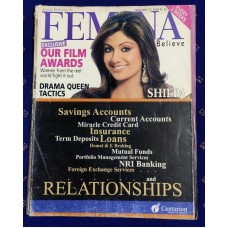 Old Vintage Bollywood FEMINA Feb 2008 India Cinema Magazine SHILPA AISHWARYA