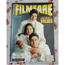 Rare Vintage Bollywood FILMFARE Jan 2001 India Movie Magazine Bobby Shilpa