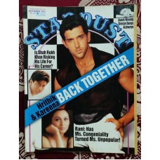 Rare Vintage Bollywood STARDUST Oct 2003 India Cinema Magazine